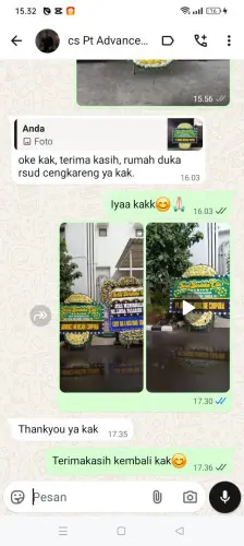 Testimonial Papan Bunga Pernikahan jakabaring