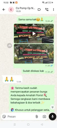 Testimonial Papan Bunga jakabaring